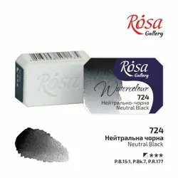 Akvarelové barvy Rosa 2,5ml 724 neutral black